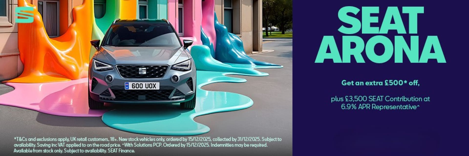 SEAT Arona Additional £500 off stock offer