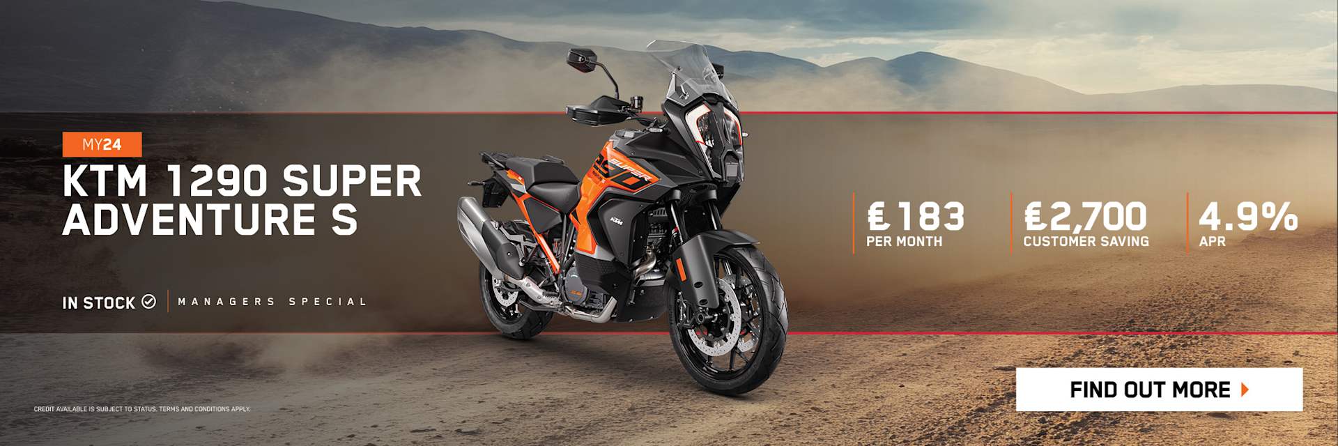 KTM 1290 Super Adventure S September Offer 