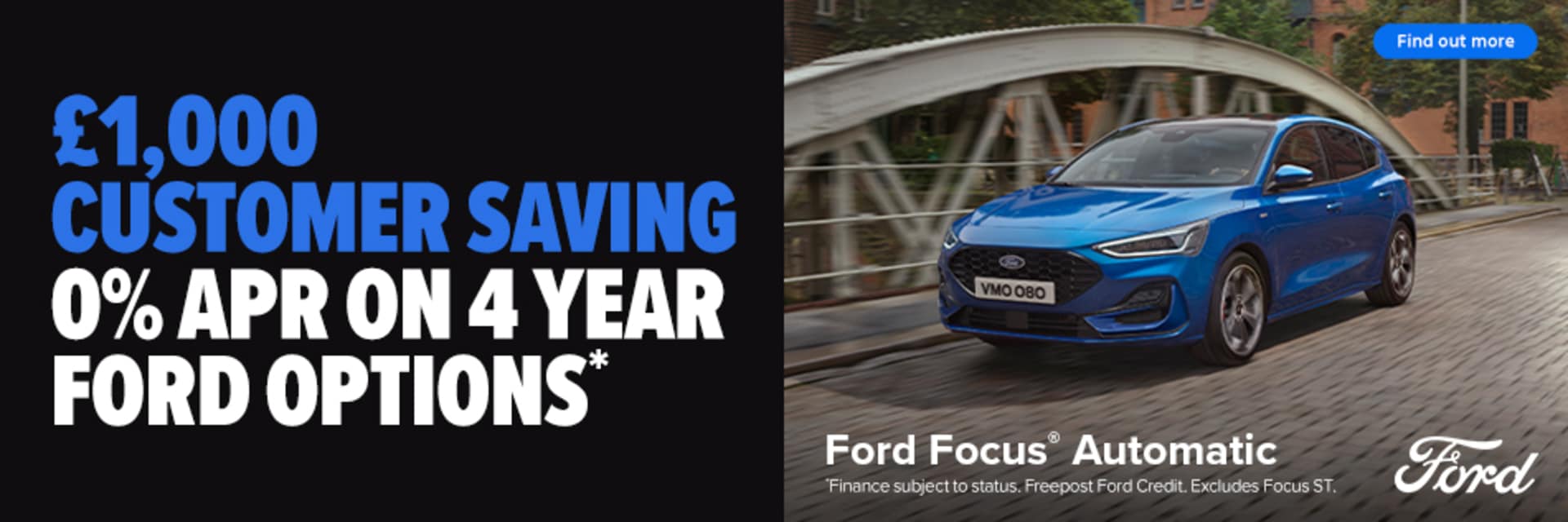 £1000 Customer Saving On Ford Focus