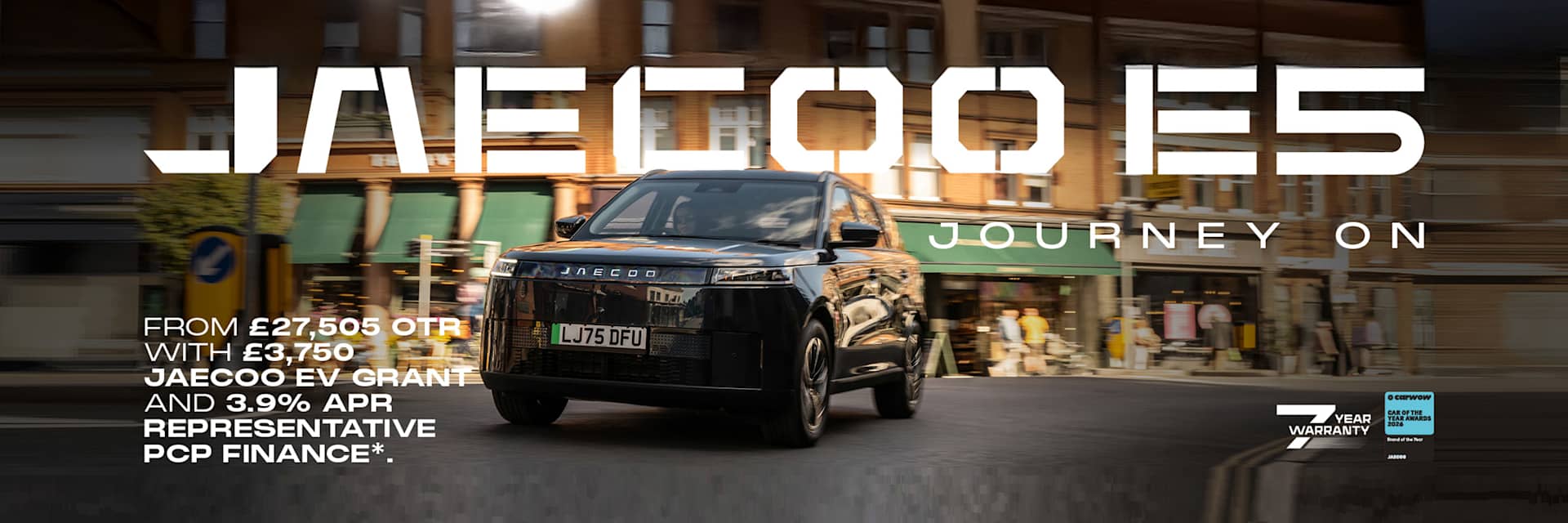 JAECOO E5 EV Grant Offer