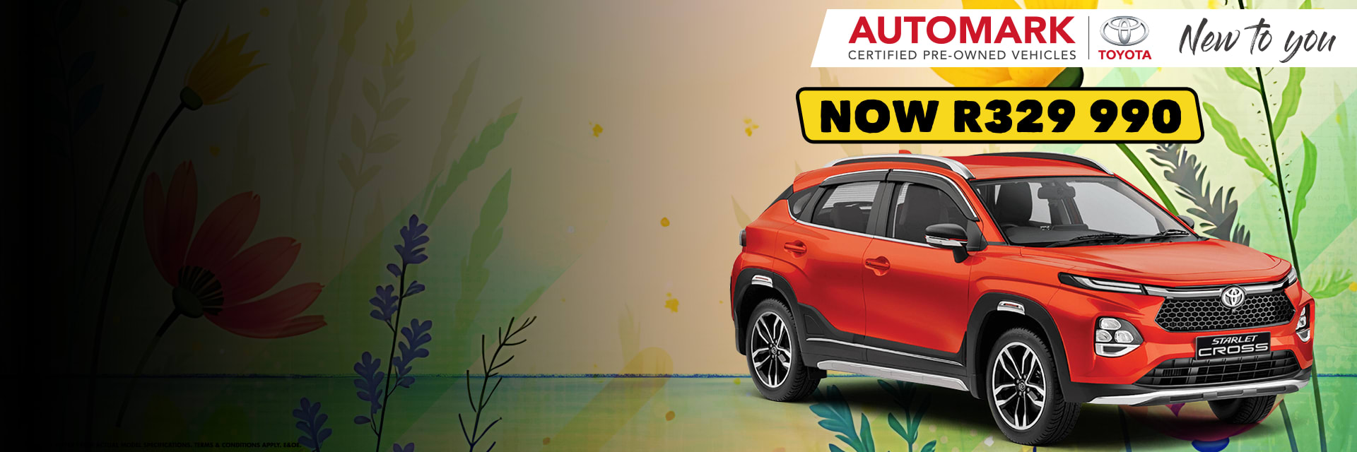 New-Look 2024 Starlet Cross – R329,990 with Free Warranty & Fuel