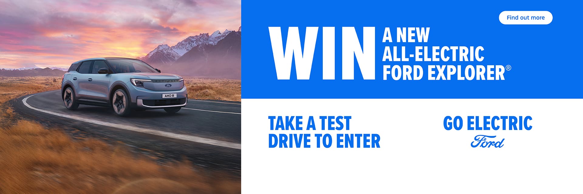 WIN A NEW ALL-ELECTRIC FORD EXPLORER