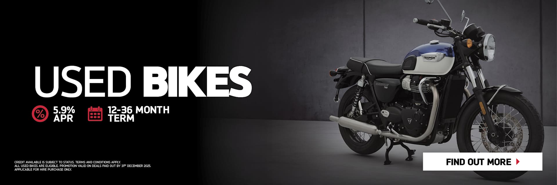 Triumph Used Bike 5.9% APR Offer