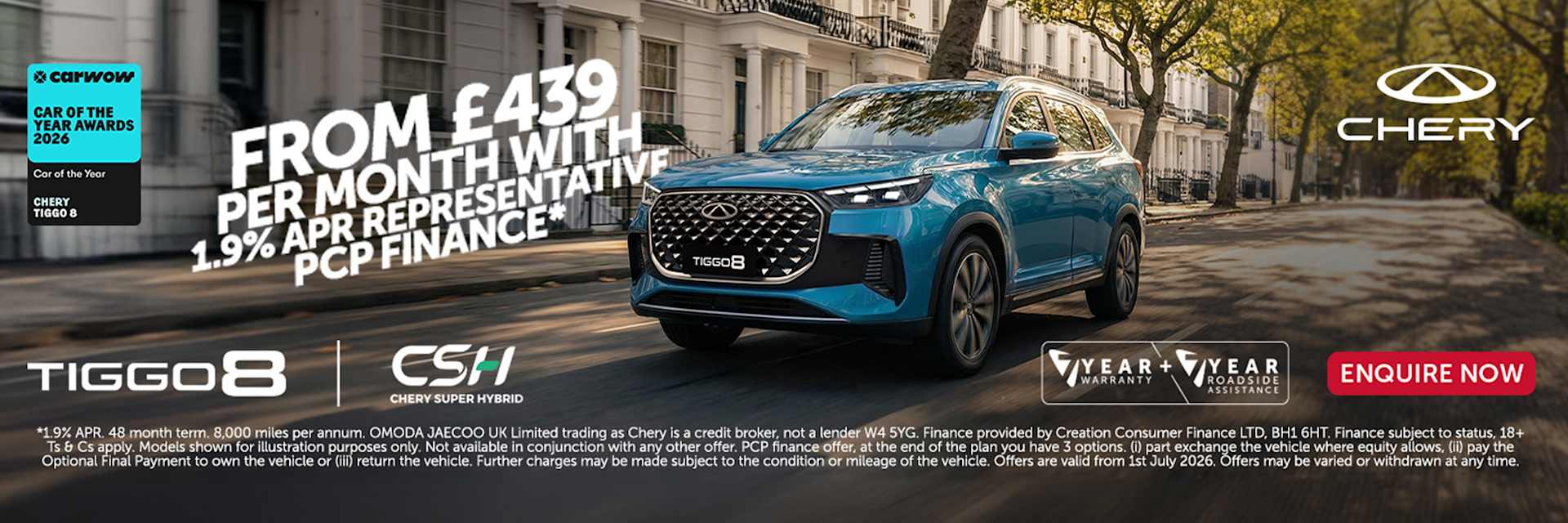 TIGGO8 CSH Aspire Offer