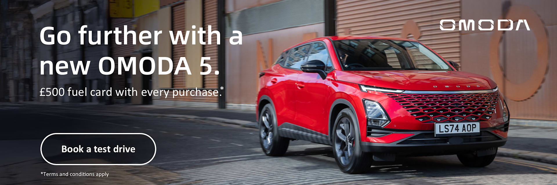 OMODA £500 Free Fuel Banner