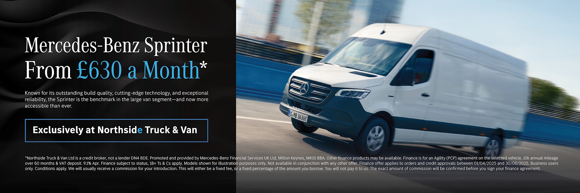 Mercedes-Benz Sprinter from £630 a Month*
