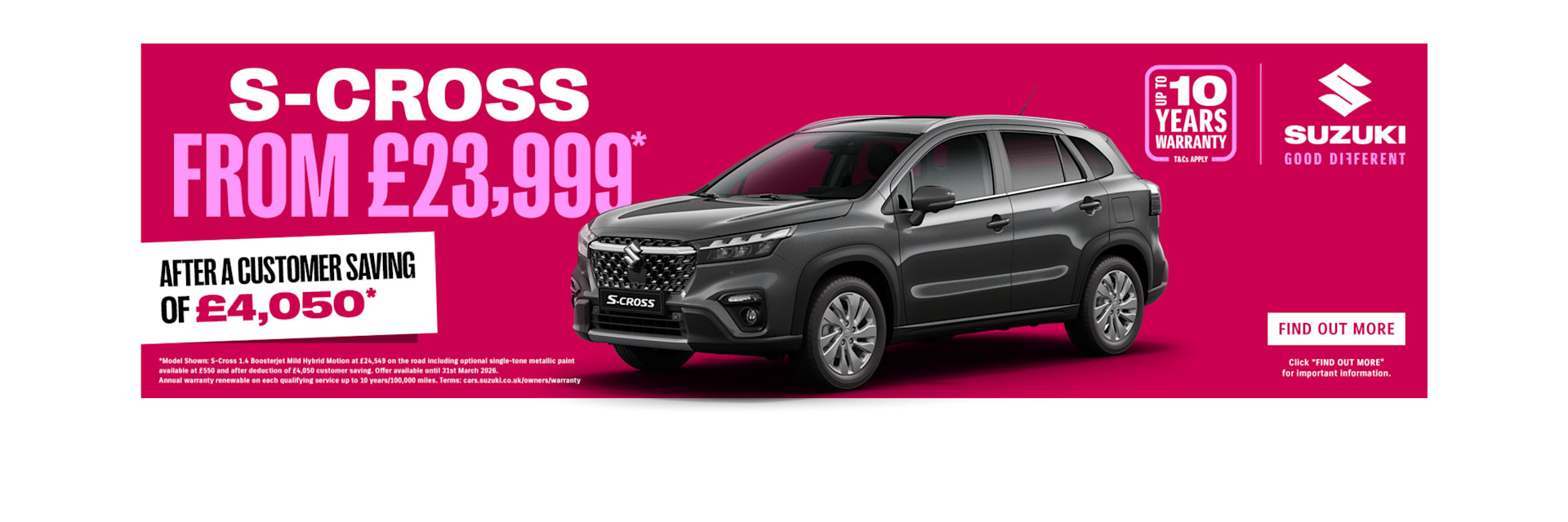 Suzuki S-Cross New Car Offer