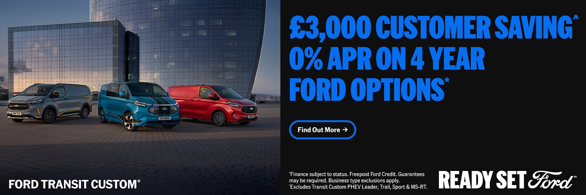 Ford Transit Custom® Range - Latest Promotion