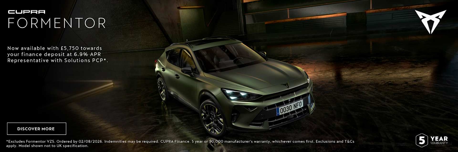 Cupra Formentor Q3 26 Offer 