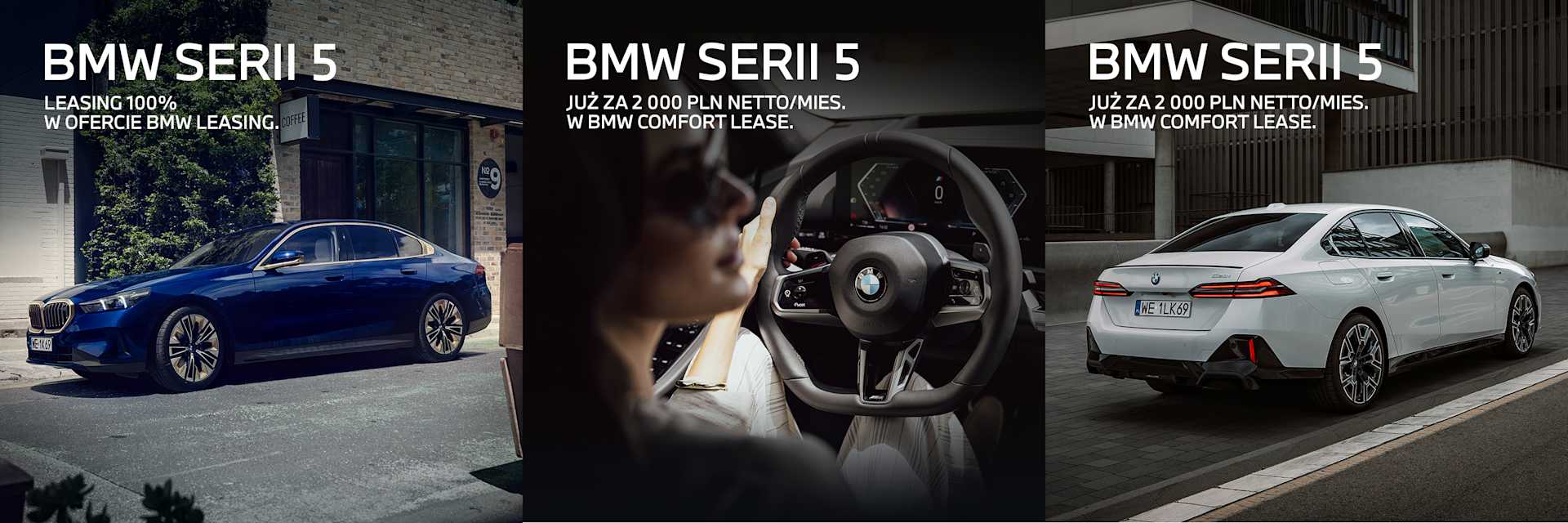 Rata leasingowa BMW serii 5. Promocja Leasing 100%