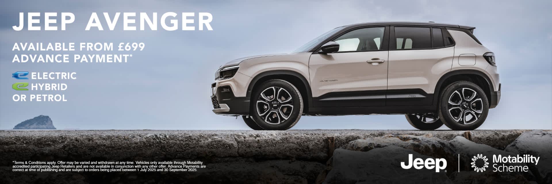 Jeep Avenger on Motability 