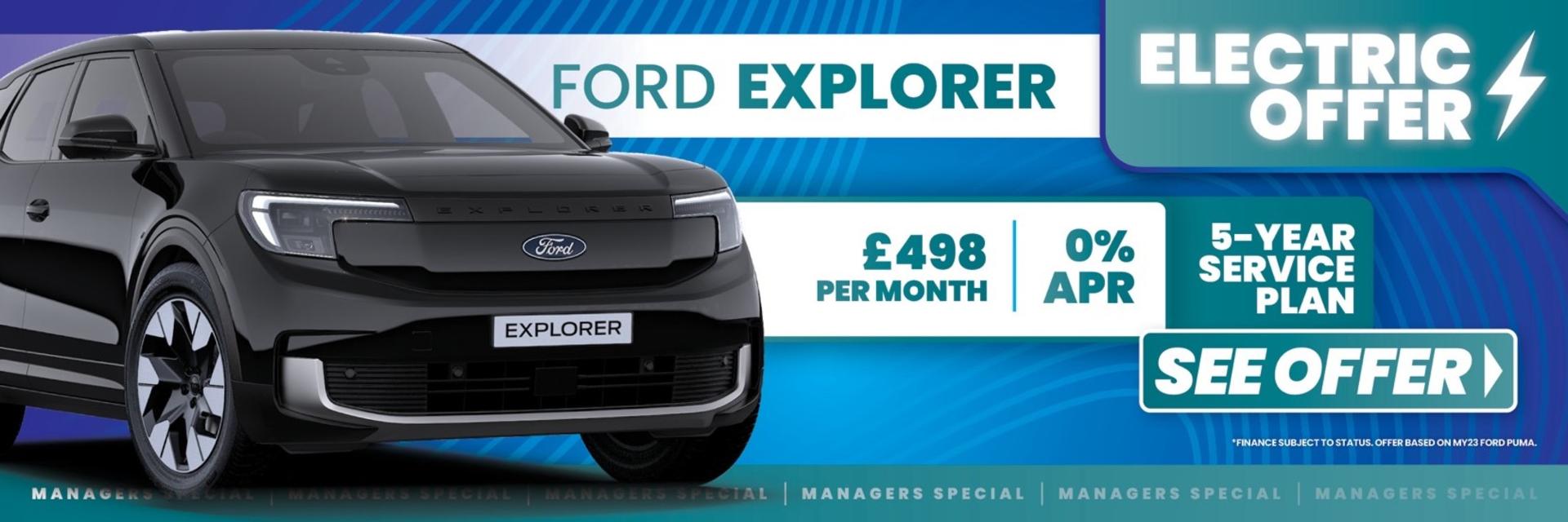 Ford Explorer Q3 Offer