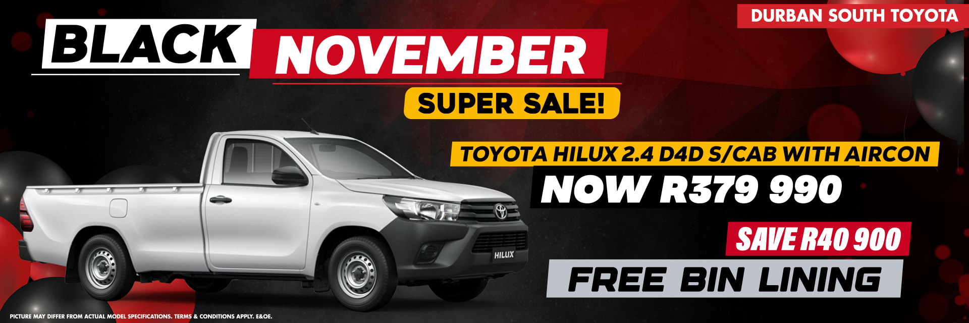 Diesel Toughness, Massive Savings: R40 900 OFF Hilux!