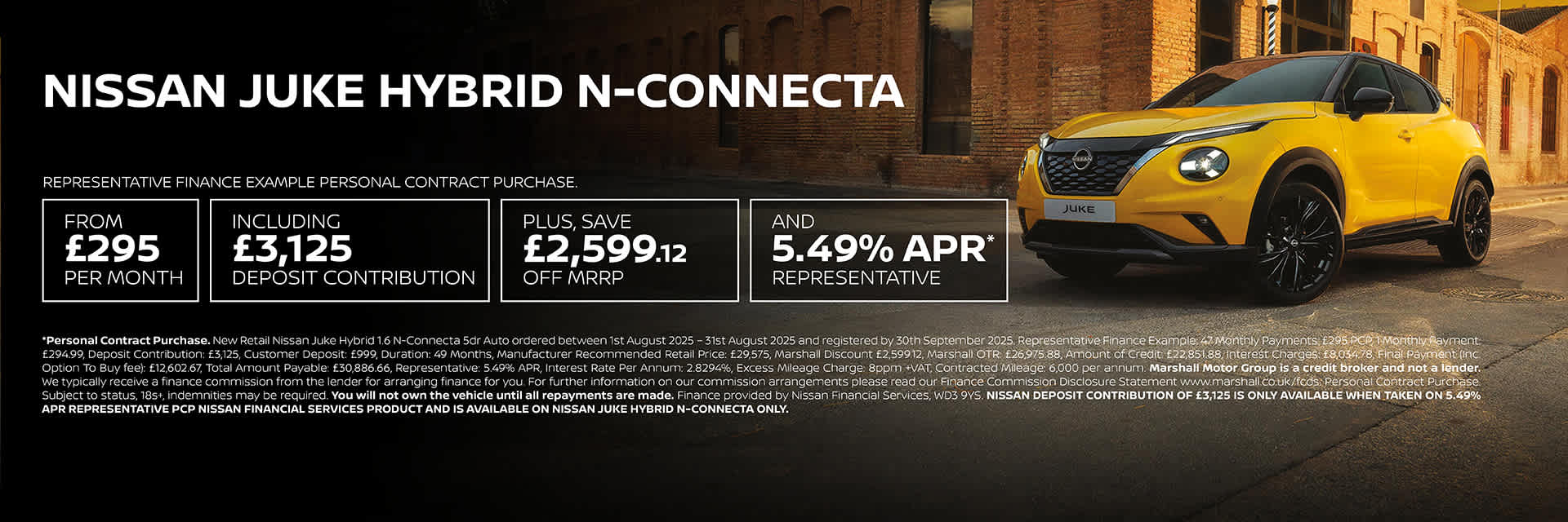 NISSAN JUKE HYBRID PERSONAL CONTRACT PURCHASE EXCLUSIVE OFFER