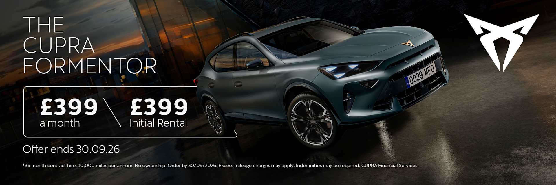 CUPRA Formentor PCH Offer