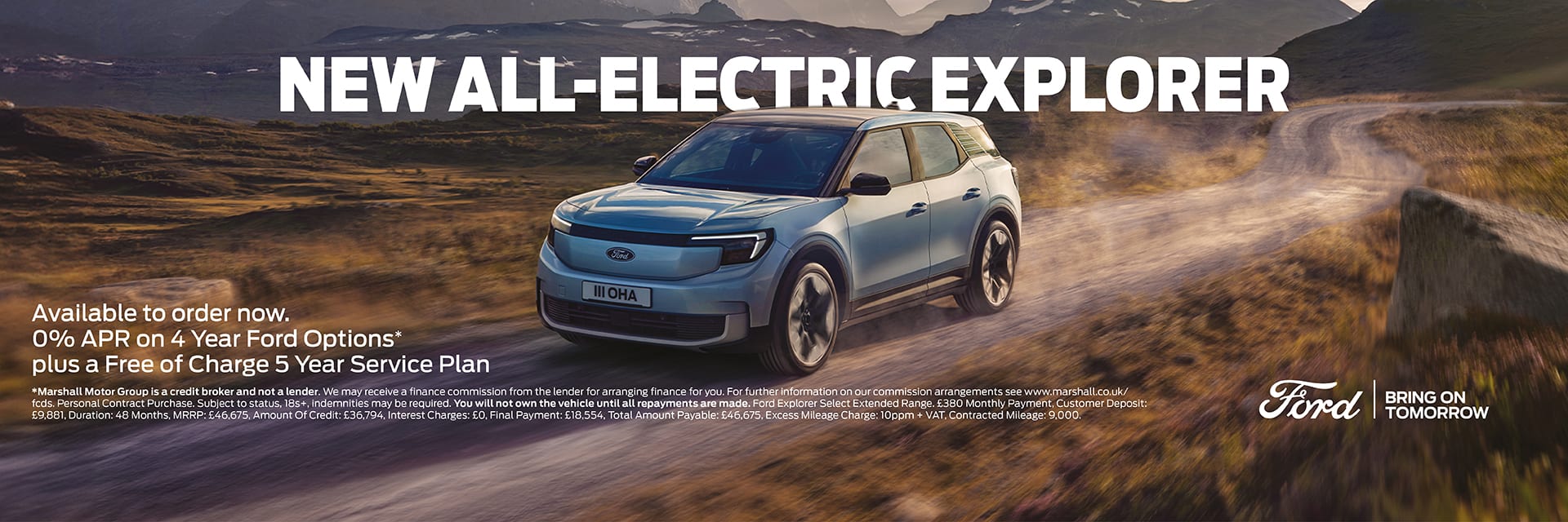 New All-Electric Ford Explorer Personal Contract Purchase Offer