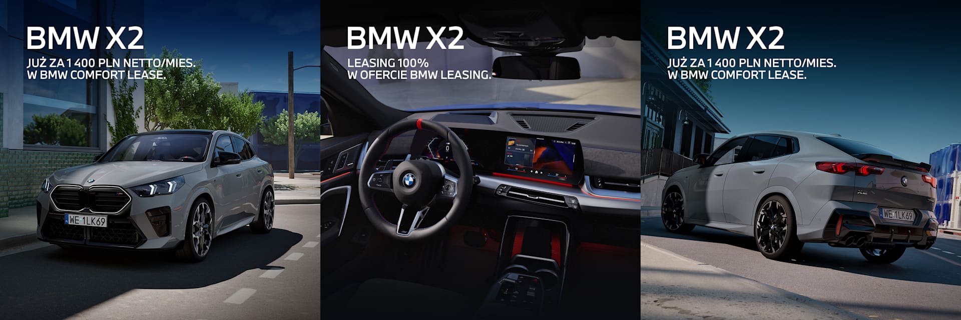 BMW X2 od 1400 zł +vat/mc. Promocyjny Leasing 100%