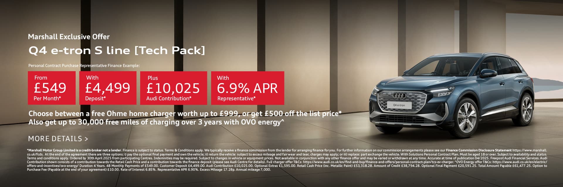 Audi Q4 e-tron Personal Contract Purchase Offer