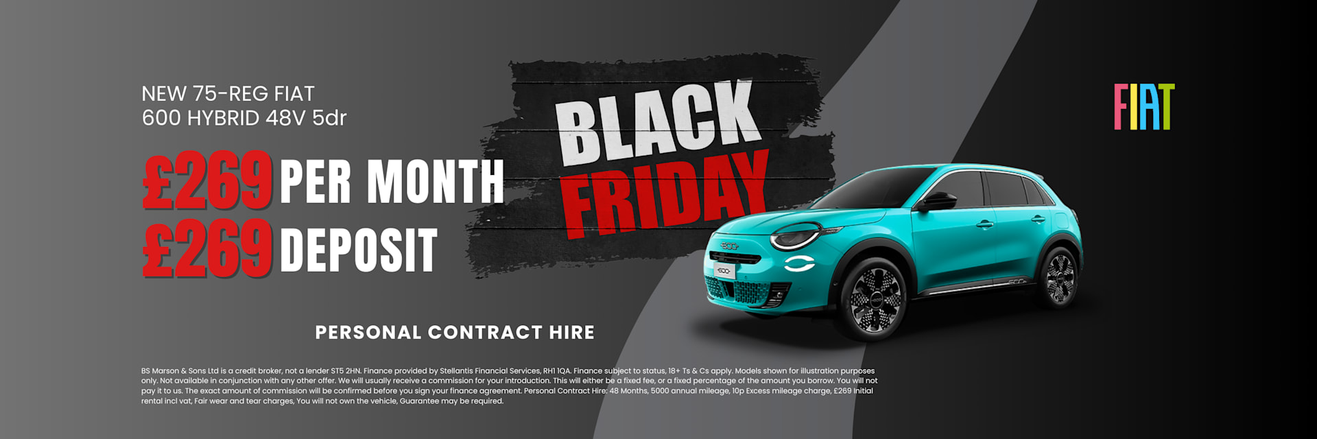 Q4 2025 Nov Fiat 600 £269 £269 PCH