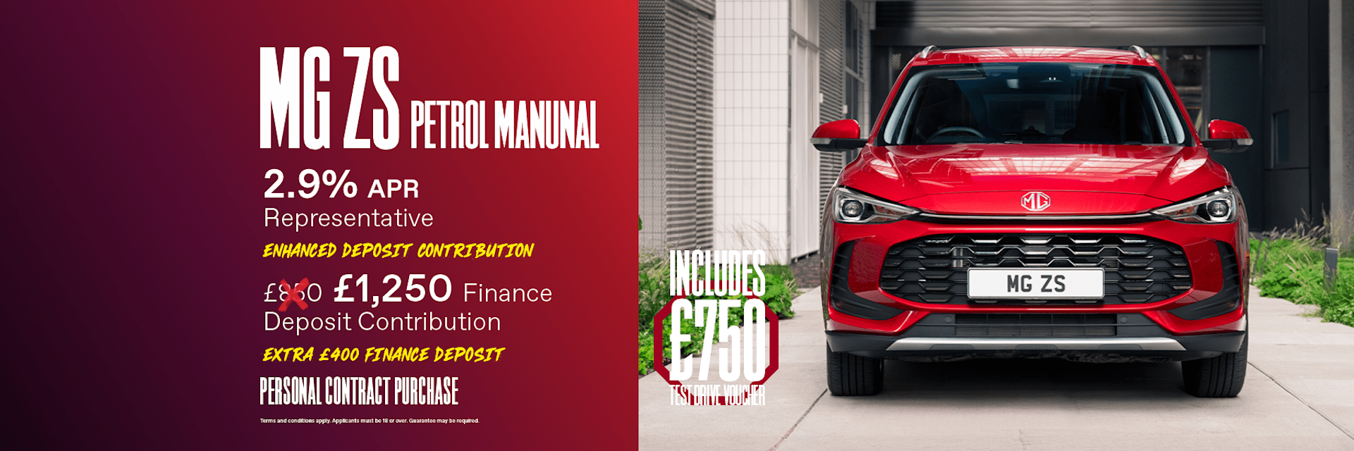 MG ZS Enhanced Offer