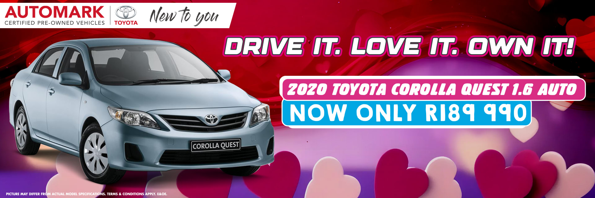 2020 TOYOTA COROLLA QUEST 1.6 AUTO