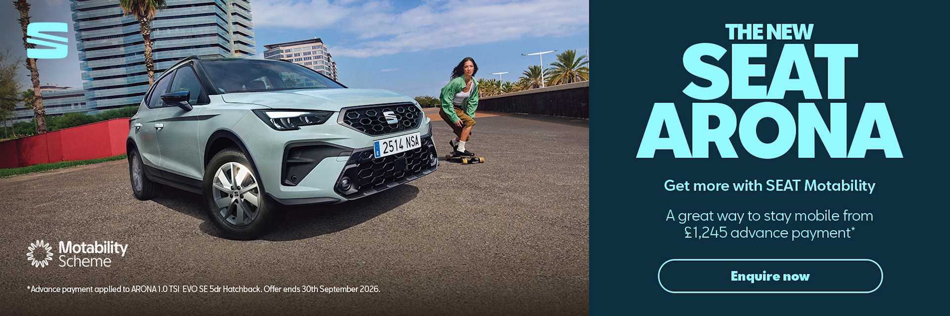 SEAT Arona Motability Q3