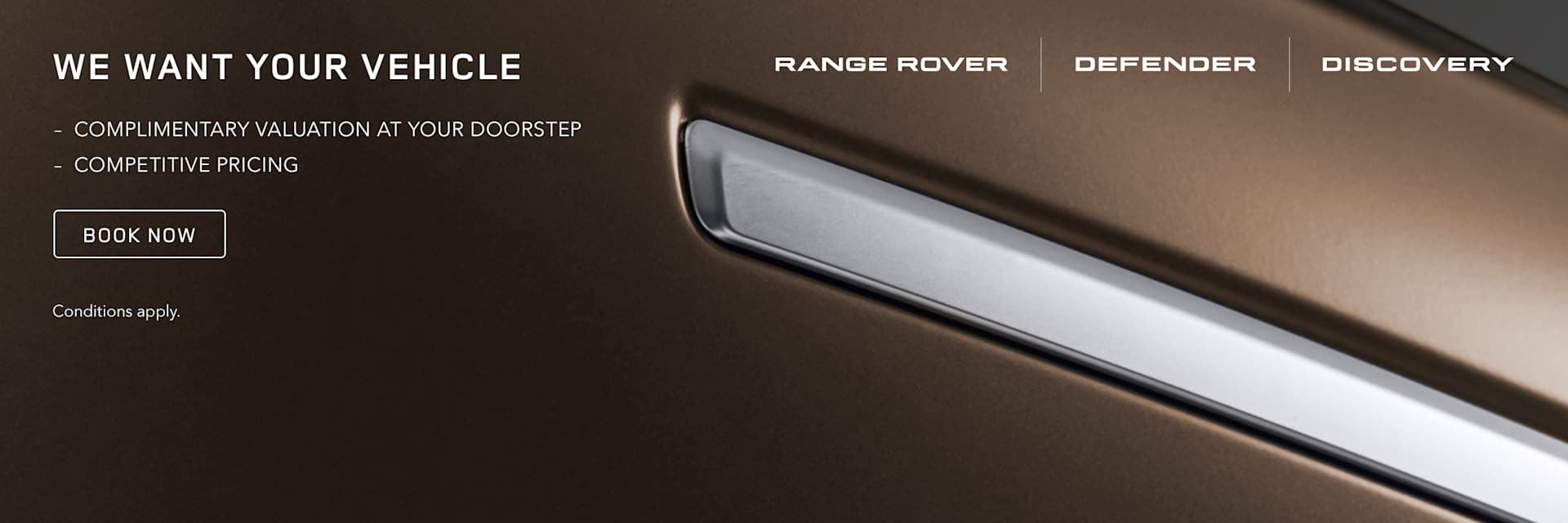WE’LL BUY YOUR LAND ROVER
