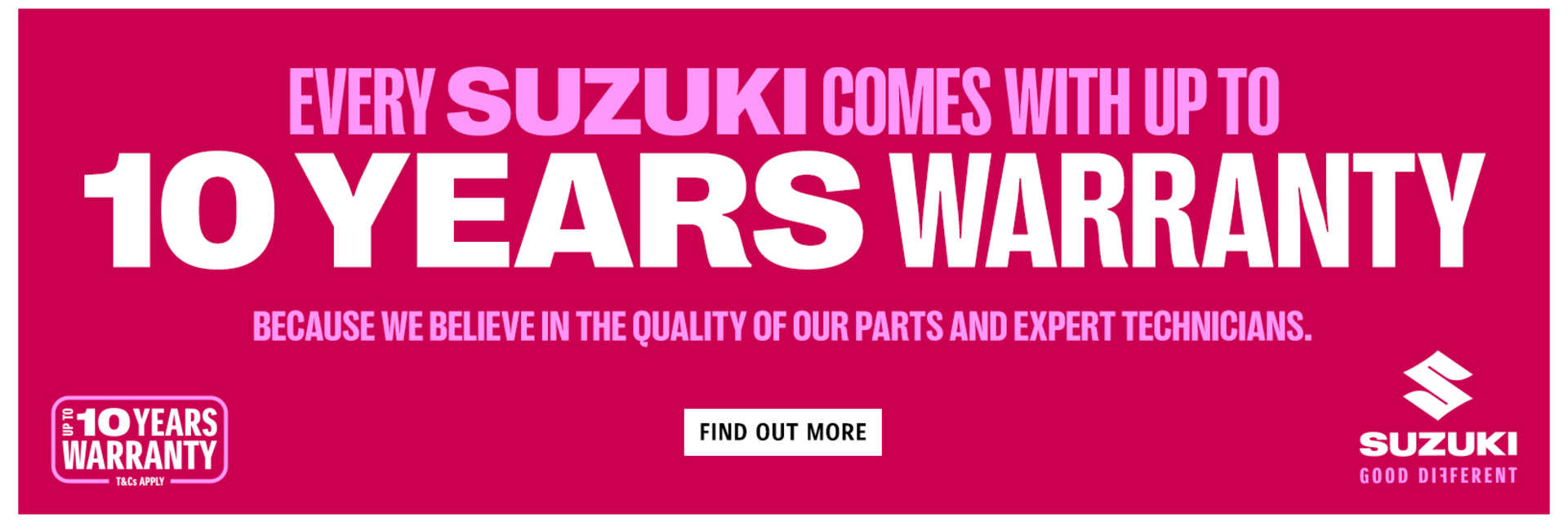 Up to 10 year warranty available!