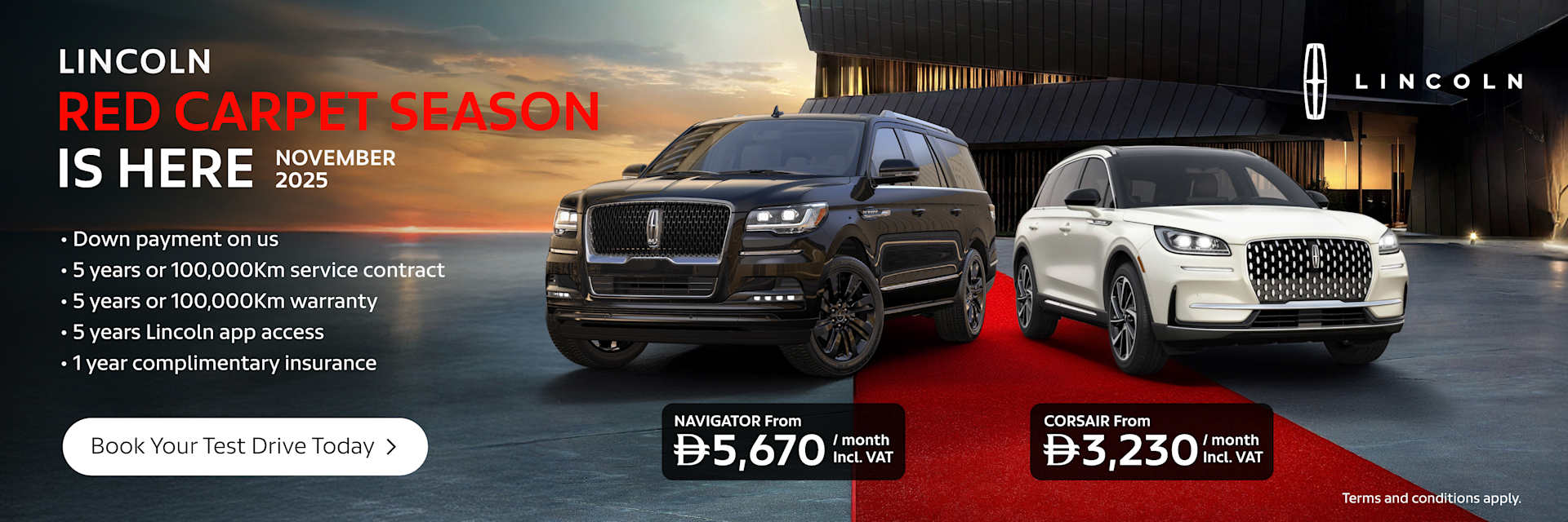 Lincoln Red Carpet Offers