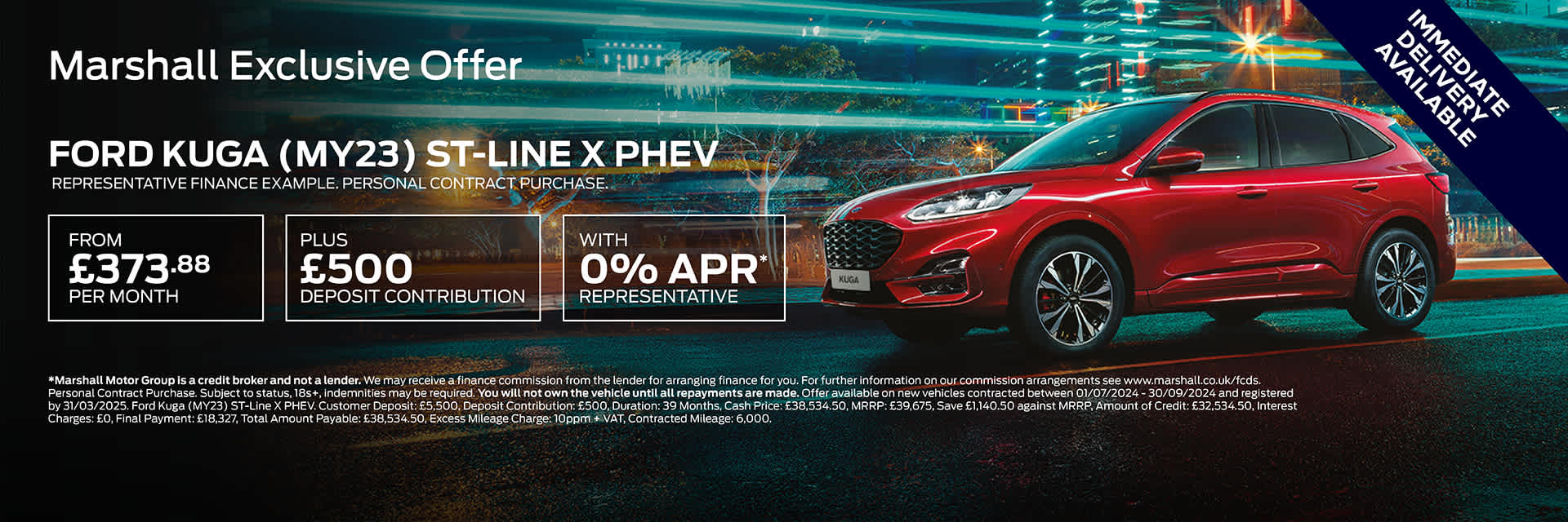 Ford Kuga Personal Contract Purchase Exclusive Offer