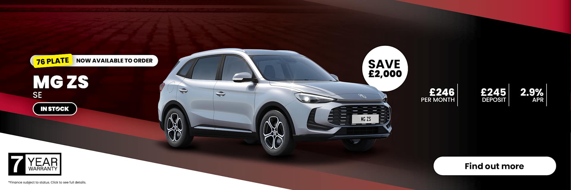 MG ZS Offer