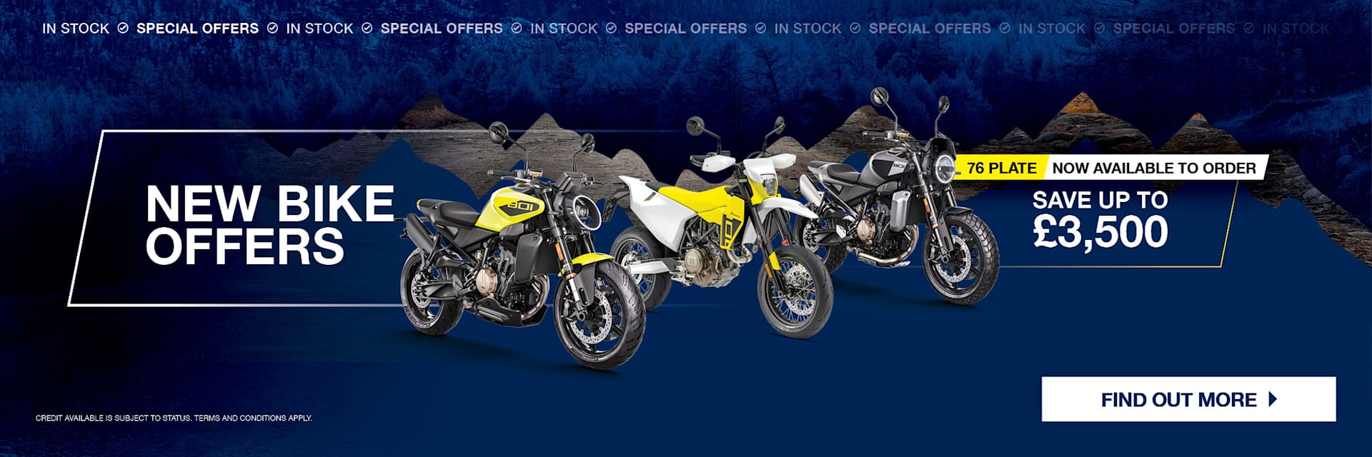 NEW HUSQVARNA BIKE OFFERS