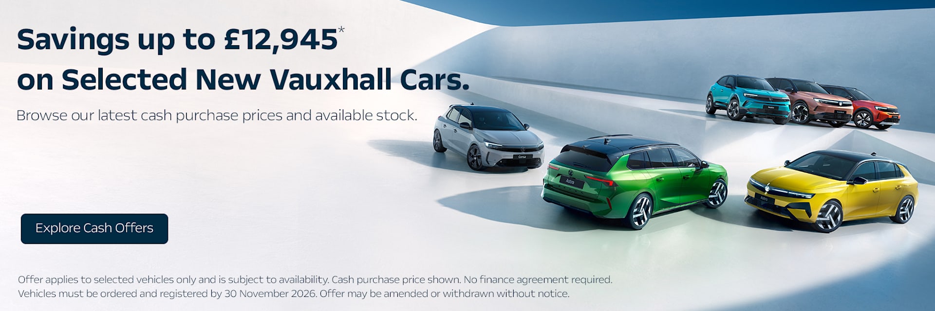 Vauxhall Cash Saving Offers