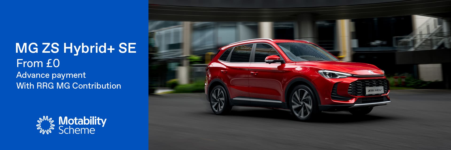MG ZS Hybrid+ SE Motability Offer
