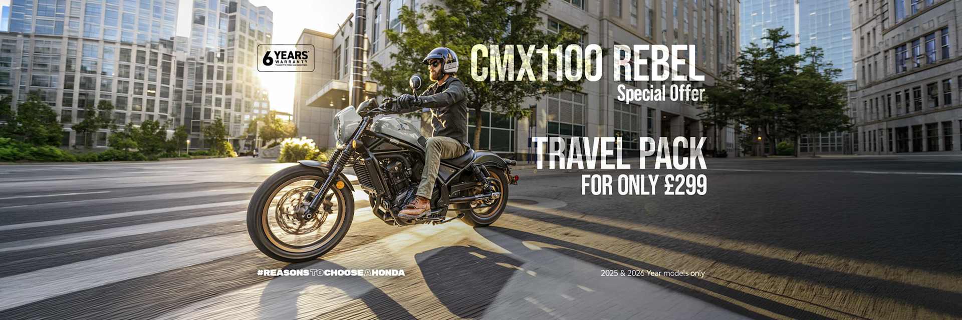CMX1100 REBEL Special Offer TRAVEL PACK for only £299