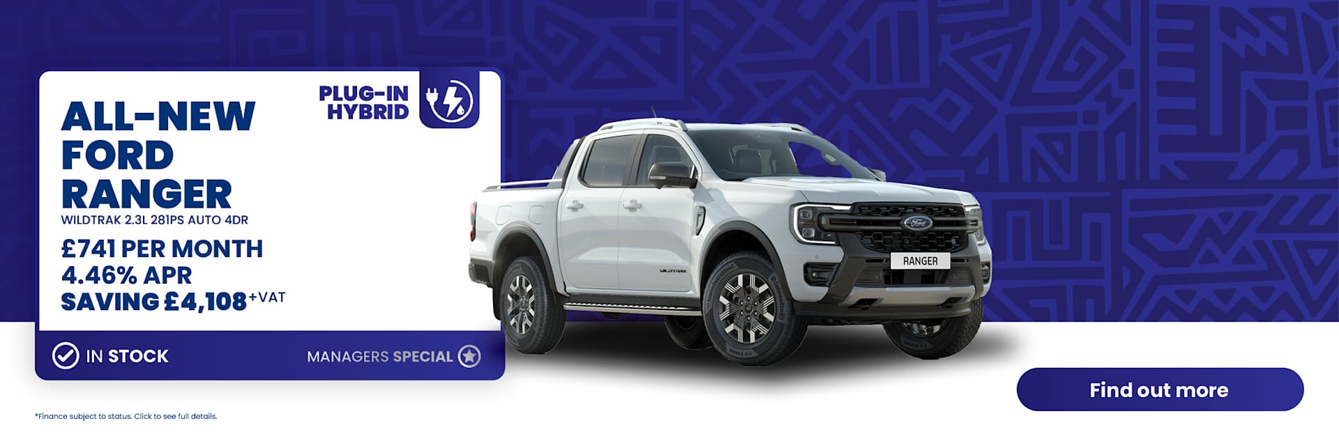 Ford Ranger PHEV Managers Special Q1 25 