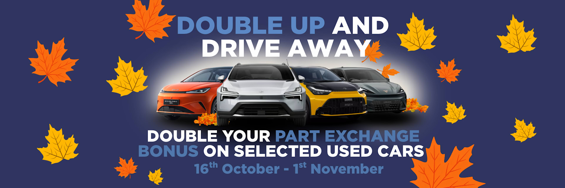 Snows Used Car Event 16th Oct - 1st Nov