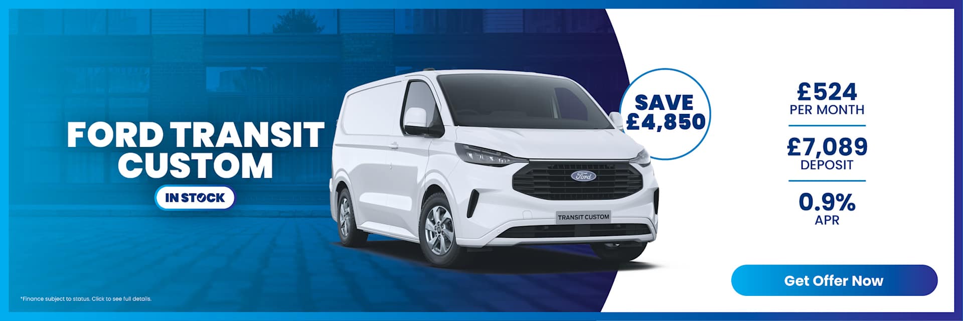 Ford Transit Custom Offer 