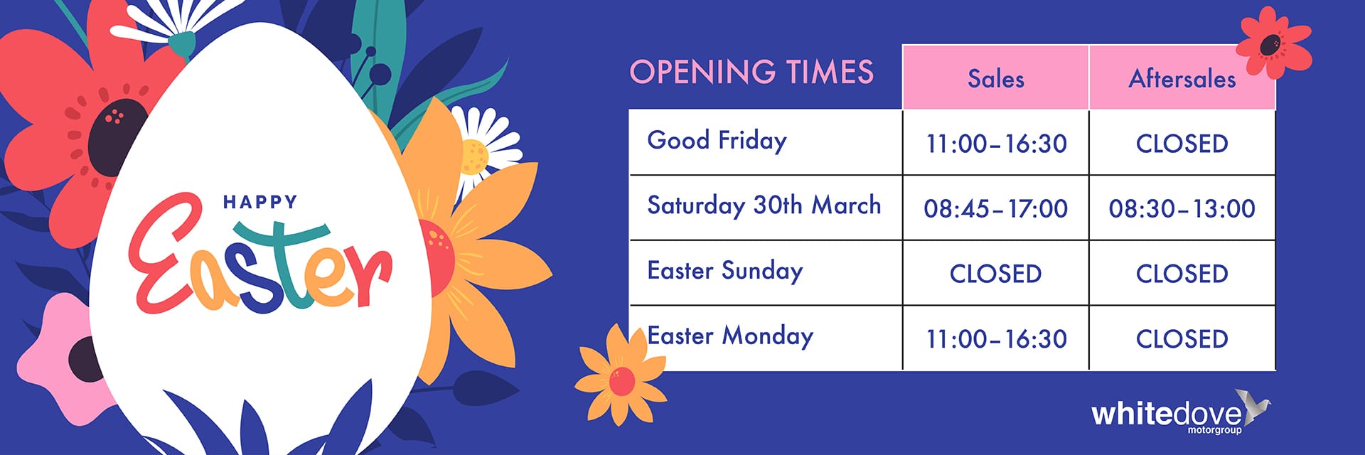 Easter Opening Hours