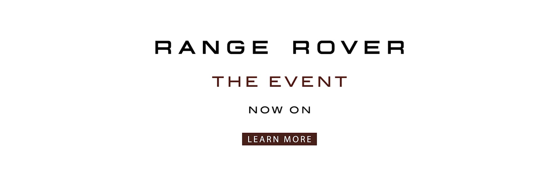 RANGE ROVER EVENT 2026