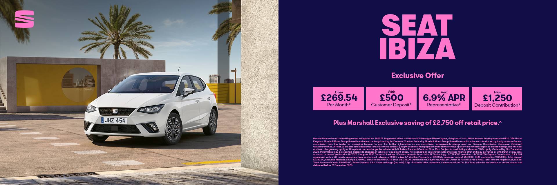 SEAT Ibiza Personal Contract Purchase Offer