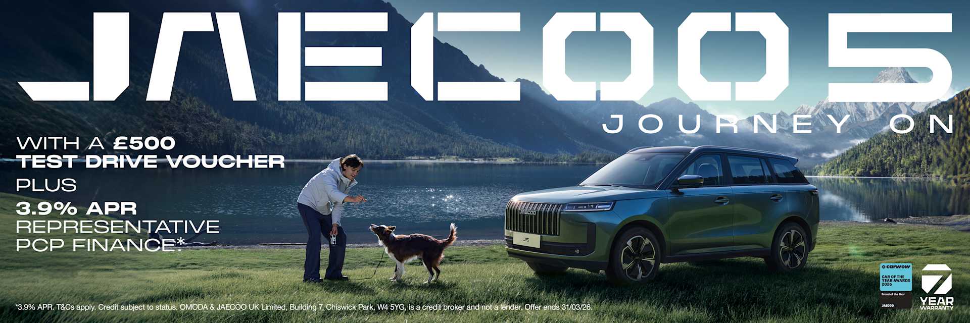 JAECOO 5 Test Drive Web Banner 