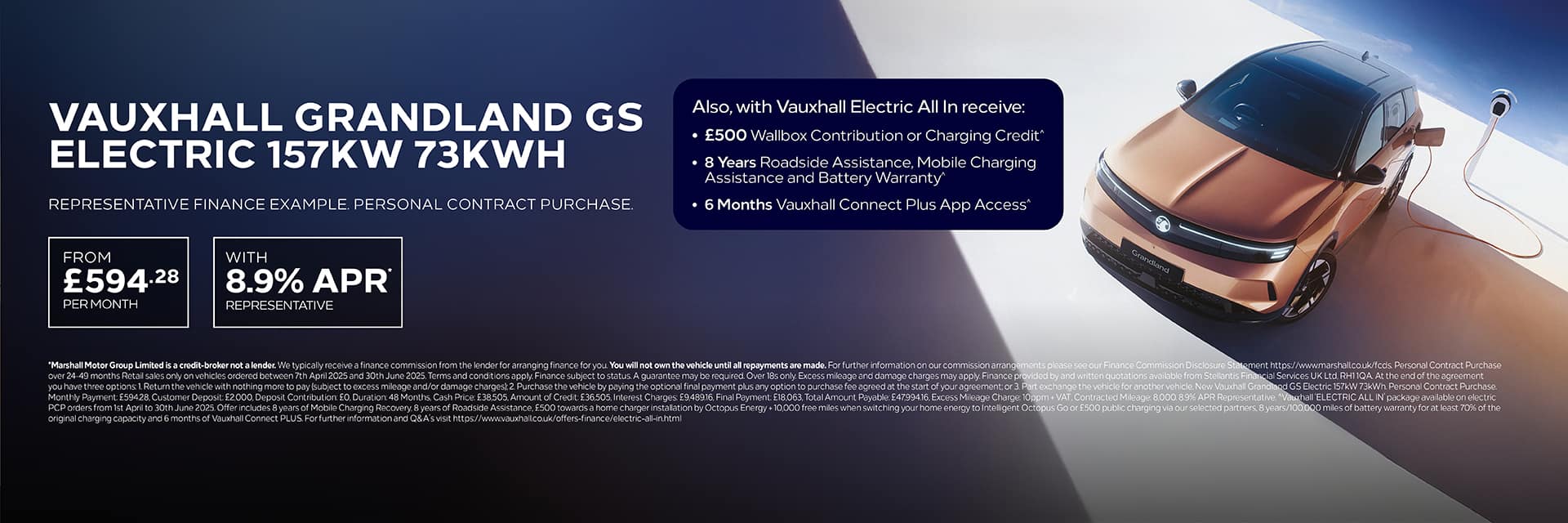 VAUXHALL GRANDLAND ELECTRIC OFFER