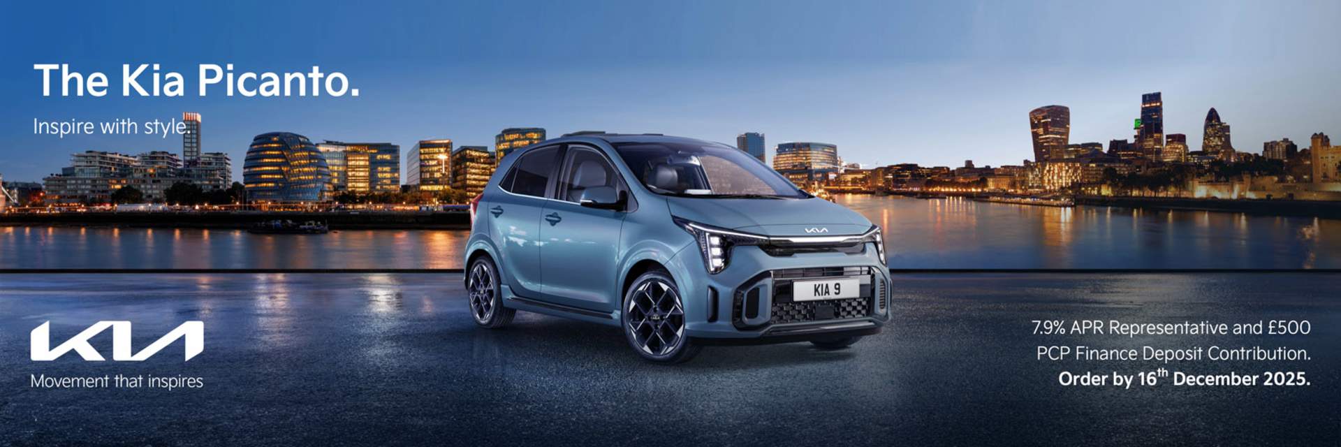 Kia Picanto 7.9% APR Representative Finance Offer