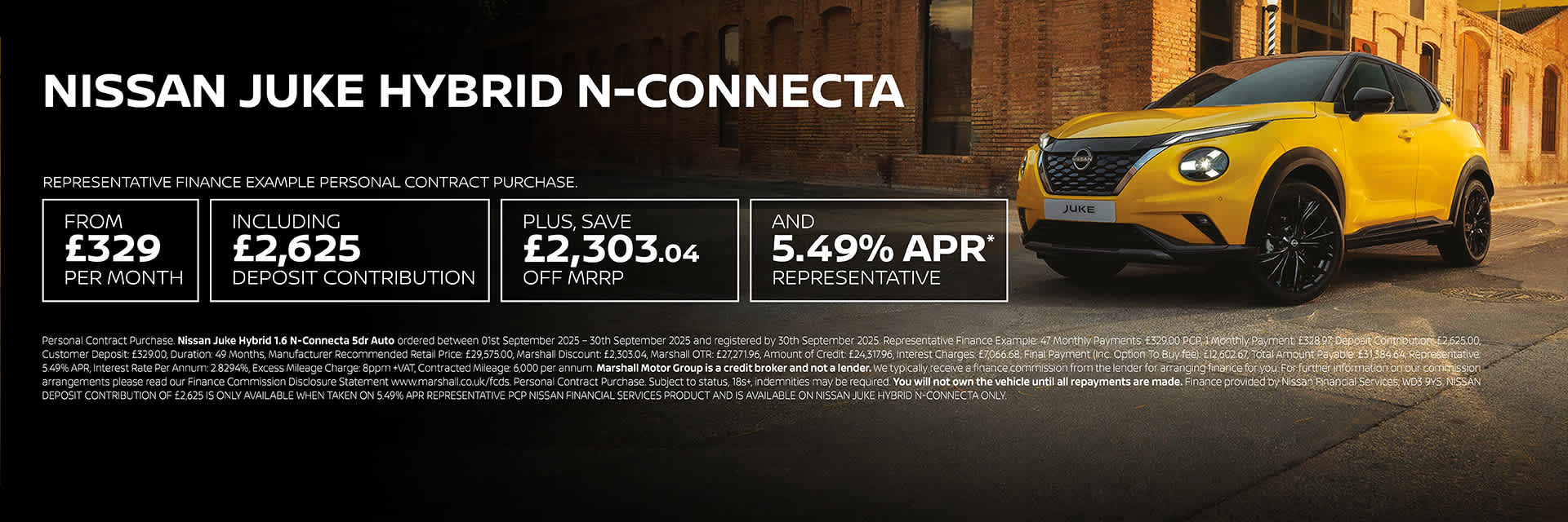 NISSAN JUKE HYBRID PERSONAL CONTRACT PURCHASE EXCLUSIVE OFFER