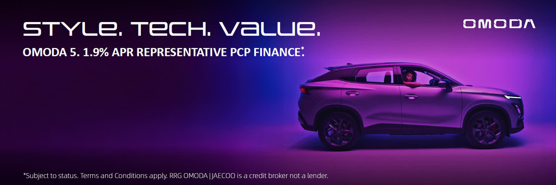 Get 1.9% APR PCP on the OMODA 5       