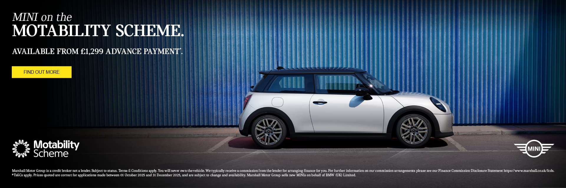 MINI ON THE MOTABILITY SCHEME.