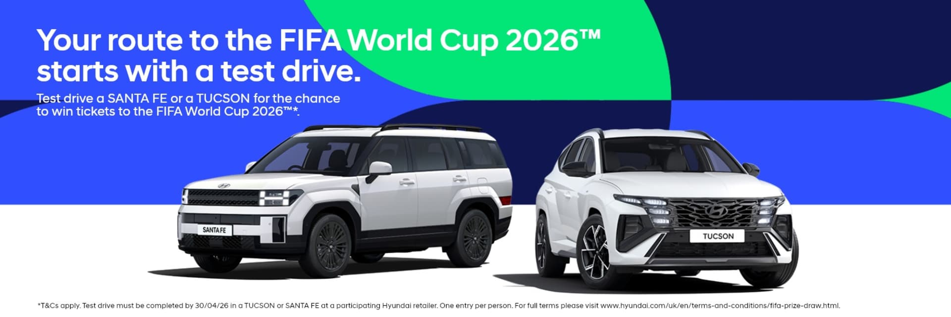 Test drive a SANTA FE or TUCSON