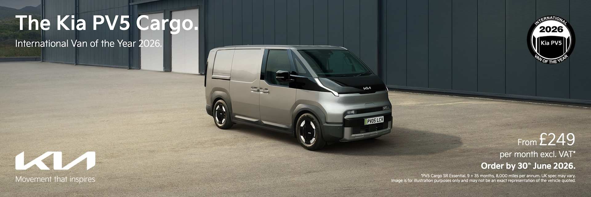 Kia PV5 Cargo Contract Hire Q2 2026