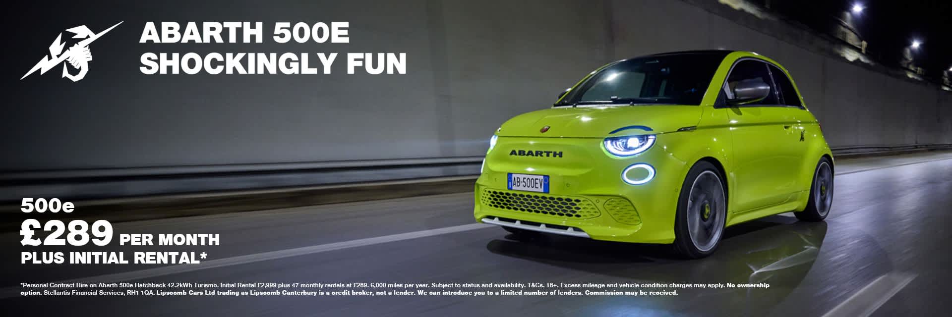 Abarth 500E From £299 Per Month